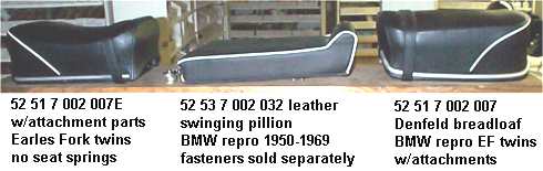 Vintage bmw motorcycle solo seat #4