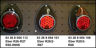 new red/green lens indicator BMW R25-R27 R51/3 R67 R68 R50 R60 R69 R69S